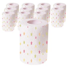 狗自黏繃帶 白色 星星 7.5cm, 12個