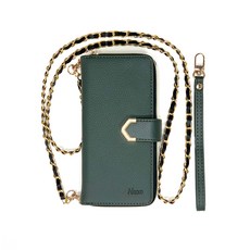 에스엠씨 크로스백 샤브르 휴대폰 지갑 다이어리 케이스 + 핸드스트랩 + 롱스트랩