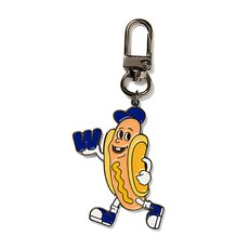 WKNDRS 熱狗鑰匙圈, 1個, 銀