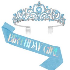 Selene 派對生日皇冠 + 肩帶組合, 1套, A07