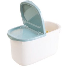 유스몰 반려동물 다용도 사료보관통, 블루, 7L, 1개