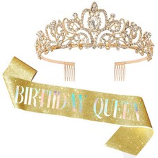 Selene 派對生日皇冠 + 肩帶組合, 1套, A03