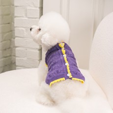 에이미러브즈펫 반려동물 러블리 포인텔 가디건, 보라, 1개