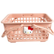 LILFANT Hello Kitty造型浴室手提置物籃 粉色, 1個