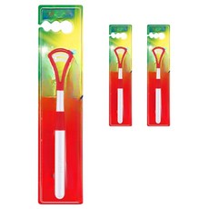 挑戰者衛生舌頭清潔劑紅色, 3個