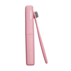TP 生活用品 軟毛牙刷 旅行用牙刷盒組 粉紅色, 1套, 1入