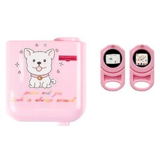 生日派對迷你投影機+設計芯片 2入, 1組, 粉色