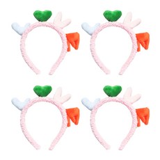 PARTYSHOW LOVE髮箍 4入, 1組, 粉色