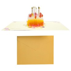 Ieum Dream橘子水晶蛋糕立體卡片+信封