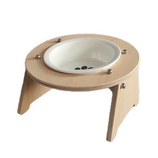 Pet Bau Market Paw 飯碗 1 件, 1個, 原木