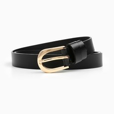 DIANA ROLLAND 女士皮革休閒日常腰帶 FCB0009BK