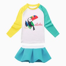 GOING KIDS 女童款時尚防曬泳衣組