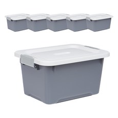 리템 프라임 스토리지박스 소, GRAY, 6개