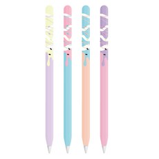 LAB.C Apple Pencil2代 全覆蓋保護套 4入組, Pastel 6, 1組
