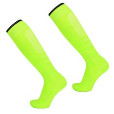 SNF 종아리 배색 편한 축구양말 2세트, 형광