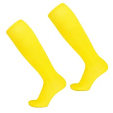 SNF 심플 단색 컬러 두꺼운 축구양말 2족, 02 옐로우