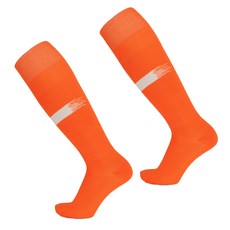 撞色加厚足球襪 2雙, 15個橙子