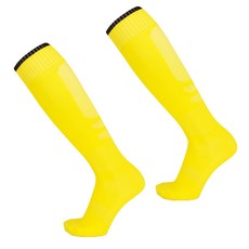 SNF 종아리 배색 편한 축구양말 2세트, 옐로우