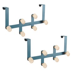 미카엘그라운드 후크 도어행거, 블루, 2개