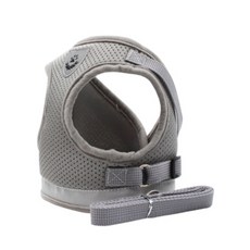 HOME RIMIUM 鬥牛犬專用胸背帶 + 牽繩套組, 灰色, 1套