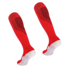 撞色線條足球襪 2雙, 13紅黑