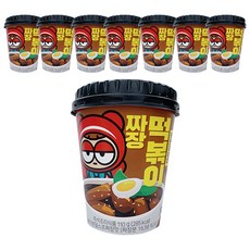 SCKOREA 跑跑卡丁車炸醬年糕杯, 110g, 8入