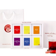 Ticanne 優質水果茶 6 種禮盒, 1盒, 6種茶包