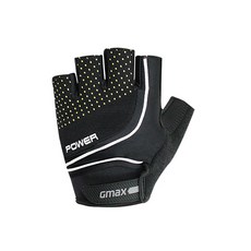 韓國 GMAX 強力自行車半指手套 GMS10091, 黑色, 1個