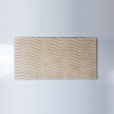 CCUMI Pomnara 裝飾雕刻瓷磚 CT-09SD, 雪米色, 20個