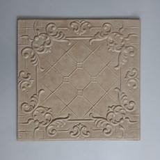 CCUMI Pomnara 裝飾雕刻瓷磚 CT-08SF, 40個, 雪米色