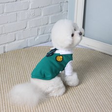 AMYLOVESPET 狗狗殭屍校園校服T恤, 混合顏色