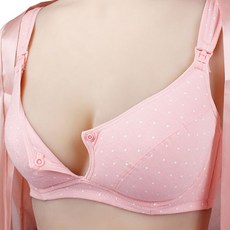 圓點鈕扣式哺乳內衣