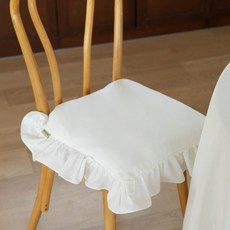 BAZAAR 棉質荷葉邊椅墊