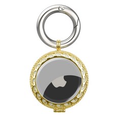 네씨 에어태그 커버 팬던트 키링, 골드, 1개