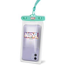 MARVEL漫威 印花圖案手機防水包, 薄荷, 1個