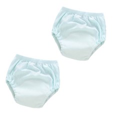 스타도어 유아용 심플메쉬 배변팬티 2p, 민트, 1개