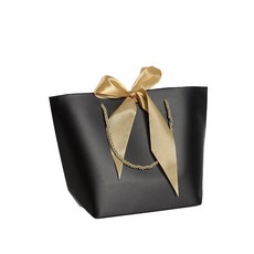 AllHigh 送禮包裝用高級紙質購物袋, 07黑色