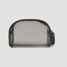 컬러 하프라운드 클리어 메이크업 파우치