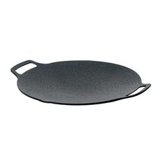 KEEP CAMPING 雙耳圓形鑄鐵烤盤, 29cm, 1入