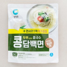 청정원 두부로 만든 콩담백면 콩국수 4인 + 면사리 1팩, 760g, 1개