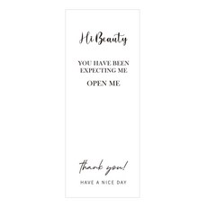 Michael Ground 禮物包裝標籤貼紙用品 B1 x 50p, 白色, 4個