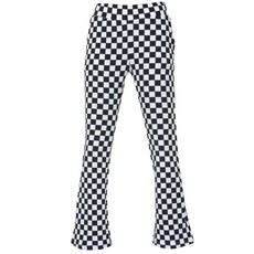 페라어스 여성용 바둑체크 스판 나팔 골프 바지 APNY8002S2