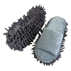 Home Desperate 超細纖維拖把清潔拖鞋 灰色, 1個