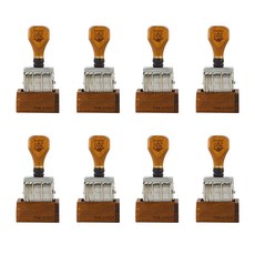 邁克爾地面日期辦公室郵票棕色, 8個