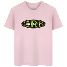 크로스닷 남성용 통기성 그린사인 반팔티 CED_0005