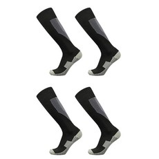 SNF 미끄럼방지 하이길이 축구양말 2켤레, 12 블랙화이트