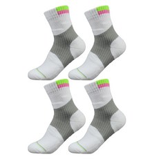 SNF 多彩加厚羽毛球襪 2雙, 03 綠粉色