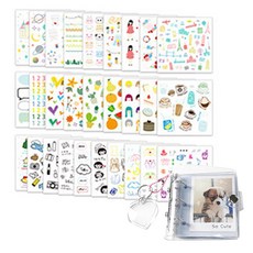 2Young Design 鑰匙圈口袋相冊+貼紙28款, 混合顏色