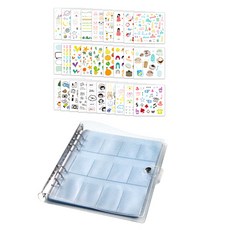 2Youngdesign 袖珍卡片收集本 240格+貼紙組 28入, 混色