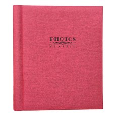 Peyto 亞麻簡約相簿, 紅色, 20張